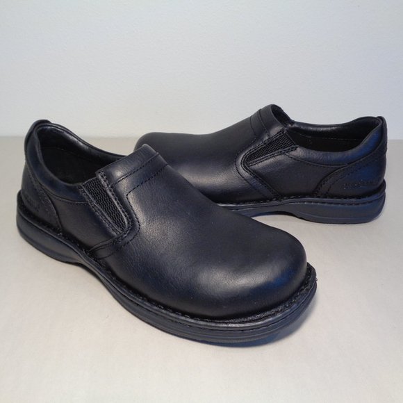 Carolina Aluminum Toe Slip Resistant Leather Opanka Shoes Black Men 9D Carolina CA5683 Size 11 M Women main image 2